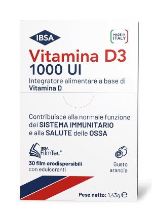 VITAMINA D3 IBSA 1000UI 30 FILM ORODISPERSIBILI - Farmacia Bartoli