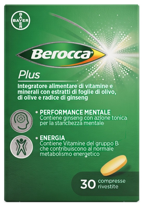 BEROCCA PLUS 30 COMPRESSE RIVESTITE 1,19 G - Farmacia Bartoli
