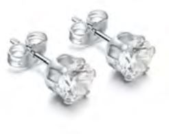 CAPRICE DE LAURE ORECCHINI PUNTO LUCE ZIRCONIA 6MM - Farmacia Bartoli