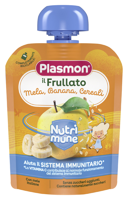 PLASMON NUTRI-MUNE MELA/BANANA/CEREALI 85 G - Farmacia Bartoli