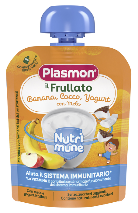 PLASMON NUTRI-MUNE BANANA/COCCO/YOGURT CON MELA 85 G - Farmacia Bartoli