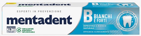 MENTADENT BIANCHI E FORTI 75 ML - Farmacia Bartoli