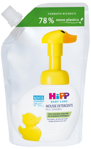 HIPP BABY CARE RICARICA MOUSSE DETERGENTE PAPERELLA FUN 250 ML - Farmacia Bartoli
