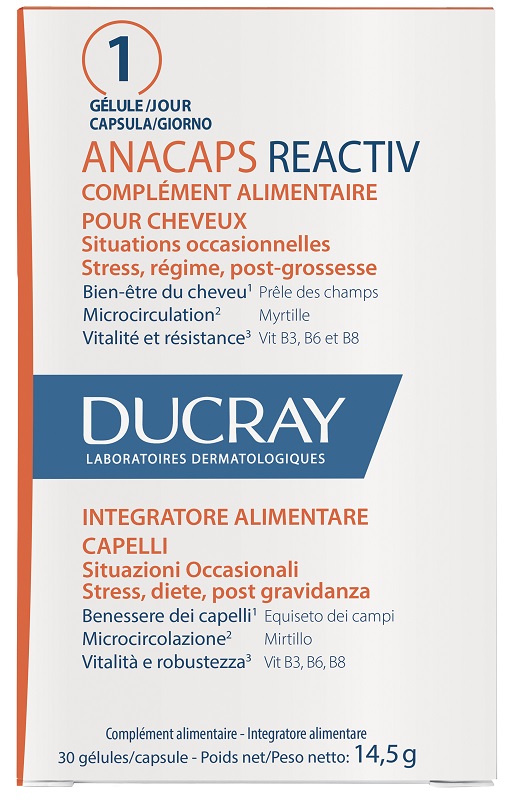 ANACAPS REACTIV CAPELLI SITUAZIONE OCCASIONALE 30 CAPSULE - Farmacia Bartoli