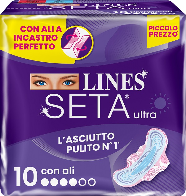 LINES SETA ULTRA ASSORBENTI ALI DWCT 10 PEZZI - Farmacia Bartoli