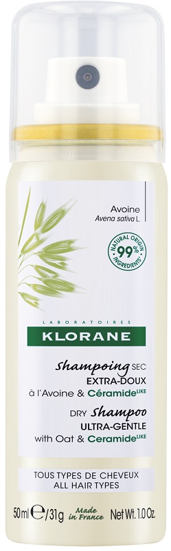KLORANE SHAMPOO SECCO EXTRA DELICATO AVENA&CERAMIDE TUTTI I TIPI DI CAPELLI SPRAY 50 ML - Farmacia Bartoli