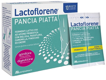 LACTOFLORENE PANCIA PIATTA 10 BUSTINE - Farmacia Bartoli