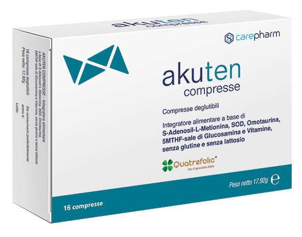 AKUTEN 16 COMPRESSE DEGLUTIBILI SENZA GLUTINE E LATTOSIO - Farmacia Bartoli
