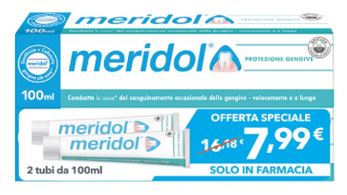 MERIDOL DENTIFRICIO PROTEZIONE GENGIVE 2 PEZZI DA 100 ML - Farmacia Bartoli