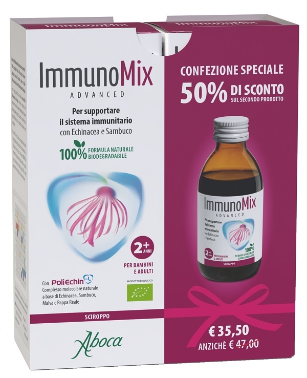 IMMUNOMIX ADVANCED SCIROPPO CONFEZIONE SPECIALE 2 PEZZI - Farmacia Bartoli