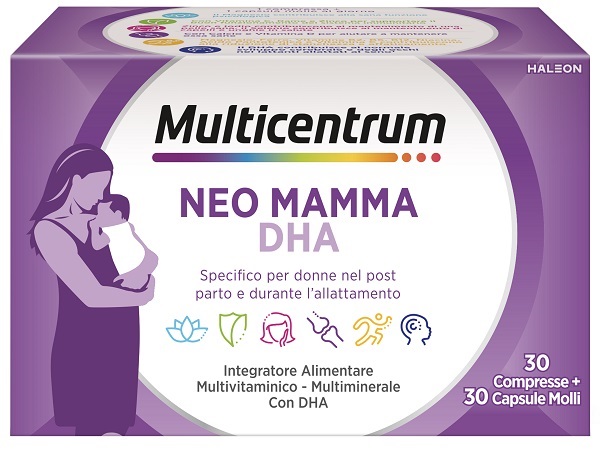 MULTICENTRUM NEO MAMMA DHA 30 COMPRESSE + 30 CAPSULE MOLLI - Farmacia Bartoli