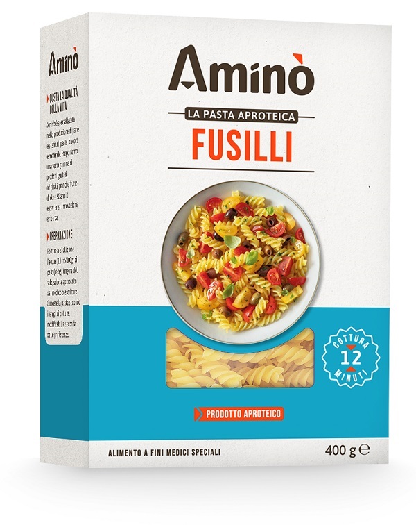 AMINO' LA PASTA APROTEICA FUSILLI 400 G - Farmacia Bartoli