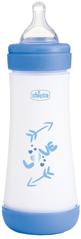 CHICCO BIBERON P5 300ML FAST SILICONE BOY - Farmacia Bartoli