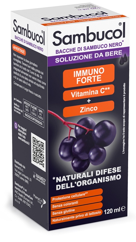 SAMBUCOL LIQUIDO DA BERE 120 ML - Farmacia Bartoli
