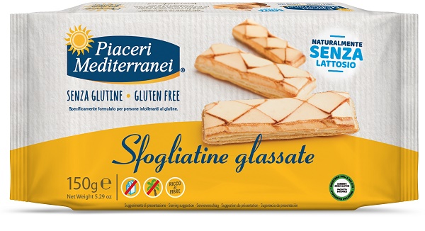 PIACERI MEDITERRANEI SFOGLIATINE GLASSATE 150 G - Farmacia Bartoli