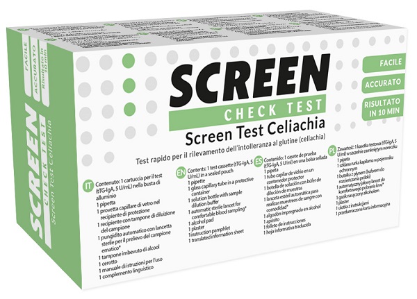 SCREEN TEST RAPIDO SCREEN TEST CELIACHIA PER RILEVAZIONE INTOLLERANZA GLUTINE 1 PEZZO - Farmacia Bartoli