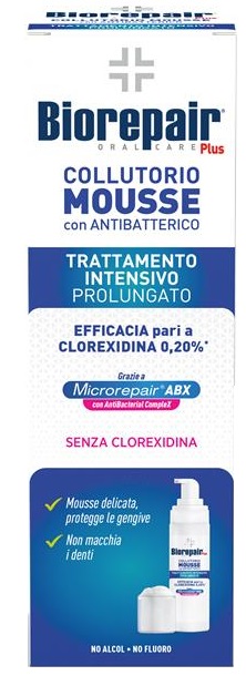 BIOREPAIR PLUS COLLUTORIO MOUSSE ANTIBATTERICO ABX 200 ML - Farmacia Bartoli
