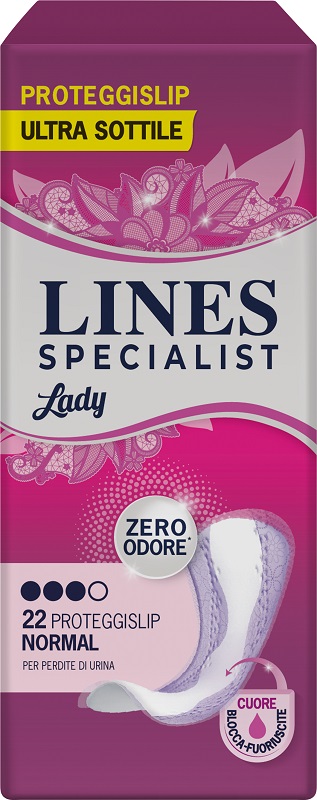 PROTEGGISLIP PER INCONTINENZA URINARIA LINES SPECIALIST LADY LIGHT NORMAL ULTRA SOTTILE 22 PEZZI - Farmacia Bartoli