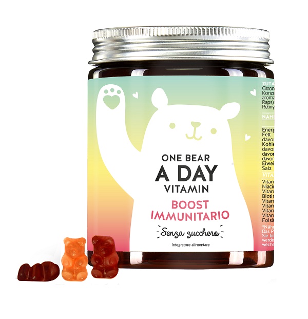 ONE BEAR A DAY VITAMIN IMMUN BOOST MIT VITAMIN C & D 45 CARAMELLE GOMMOSE - Farmacia Bartoli