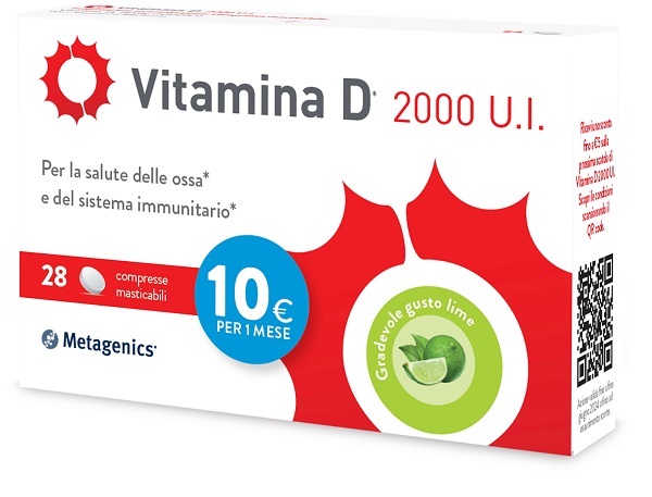 VITAMINA D 2000UI 28 COMPRESSE MASTICABILI - Farmacia Bartoli