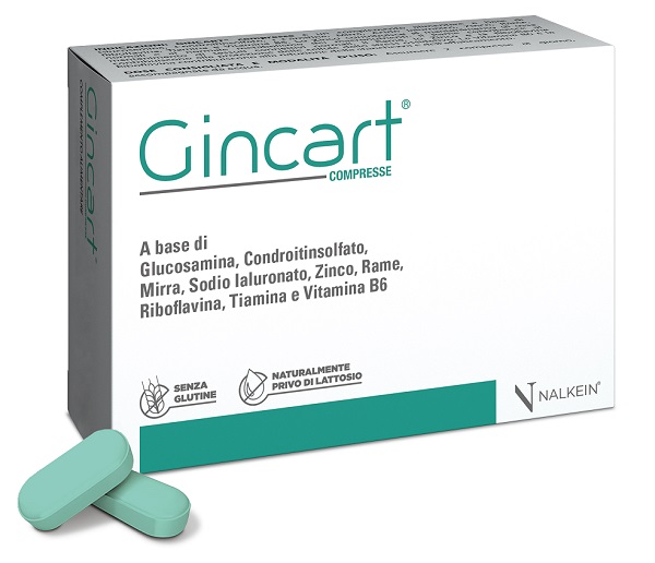 GINCART 30 COMPRESSE RIVESTITE DA 1,25 G SENZA GLUTINE NATURALMENTE PRIVO DI LATTOSIO - Farmacia Bartoli