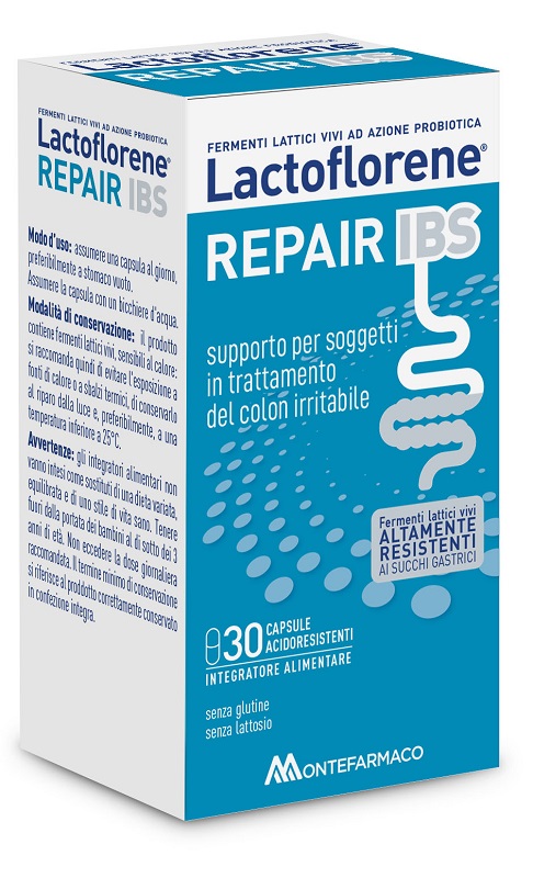 LACTOFLORENE REPAIR IBS 30 CAPSULE ACIDORESISTENTI DA 375 MG SENZA GLUTINE SENZA LATTOSIO - Farmacia Bartoli