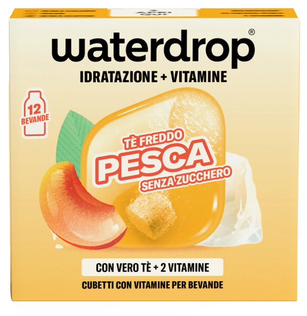WATERDROP ICE TEA PESCA 12 CUBETTI - Farmacia Bartoli