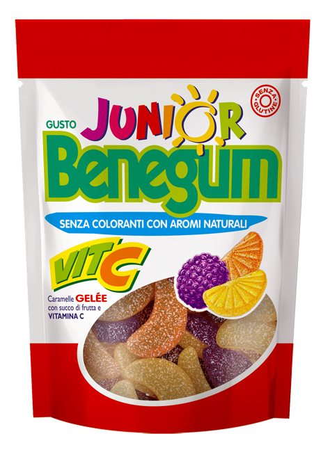 BENEGUM JUNIOR VITA C CARAMELLE GELE' CON SUCCO DI FRUTTA E VITAMINA C 90 G - Farmacia Bartoli