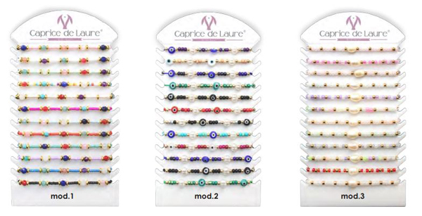 BRACCIALE ELASTICO E REGOLABILE CON PERLE DI FIUME COLORI ASSORTITI - Farmacia Bartoli