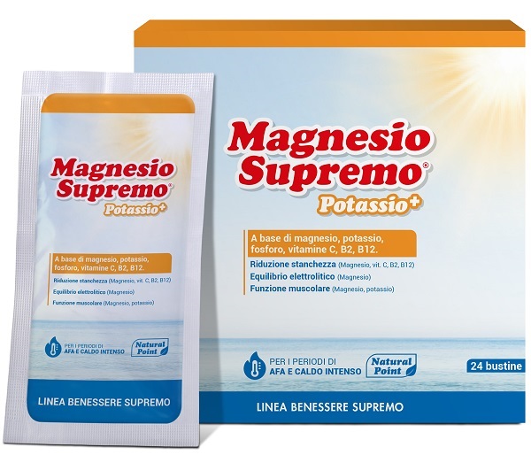 MAGNESIO SUPREMO POTASSIO+ 24 BUSTINE - Farmacia Bartoli