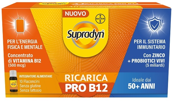 SUPRADYN RICARICA PRO B12 10 FLACONCINI - Farmacia Bartoli