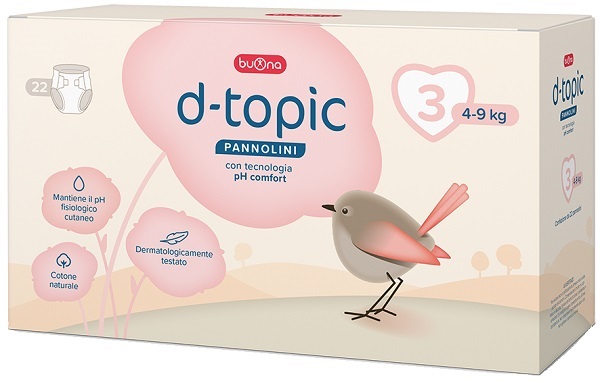 D-TOPIC PANNOLINI TAGLIA 3 22 PEZZI - Farmacia Bartoli