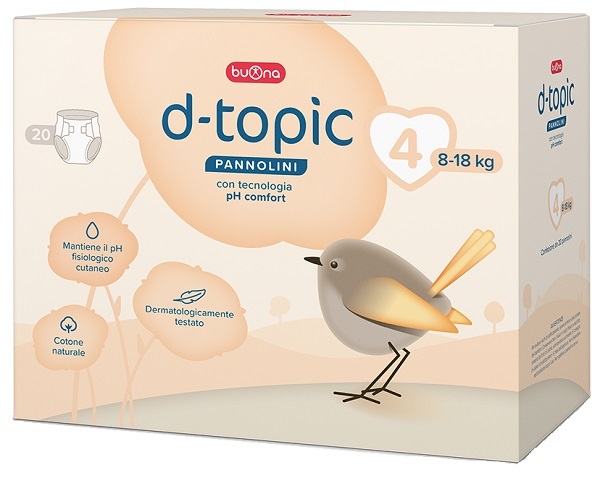 D-TOPIC PANNOLINI TAGLIA 4 20 PEZZI - Farmacia Bartoli
