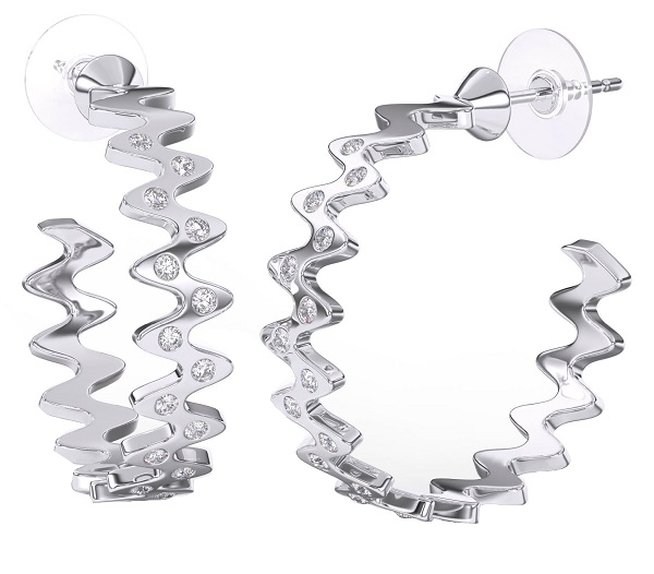 BJT370 ORECCHINO SARIEL STAINLESS STEEL - Farmacia Bartoli