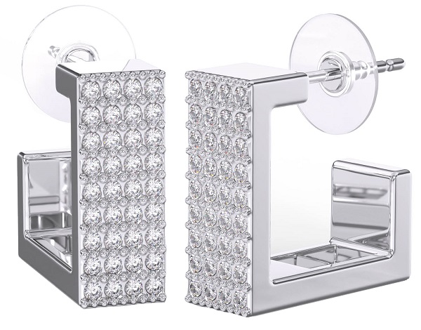 BJT374 ORECCHINO AMARA STAINLESS STEEL - Farmacia Bartoli