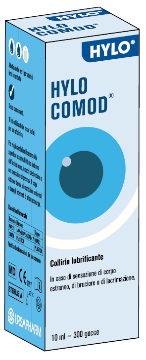 GOCCE OCULARI HYLO COMOD IALURONATO DI SODIO 2 MG/ML 10 ML - Farmacia Bartoli
