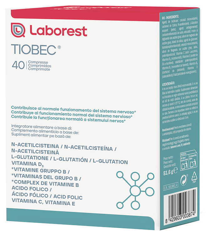 TIOBEC 40 COMPRESSE NUOVA FORMULAZIONE SENZA GLUTINE SENZA LATTOSIO - Farmacia Bartoli