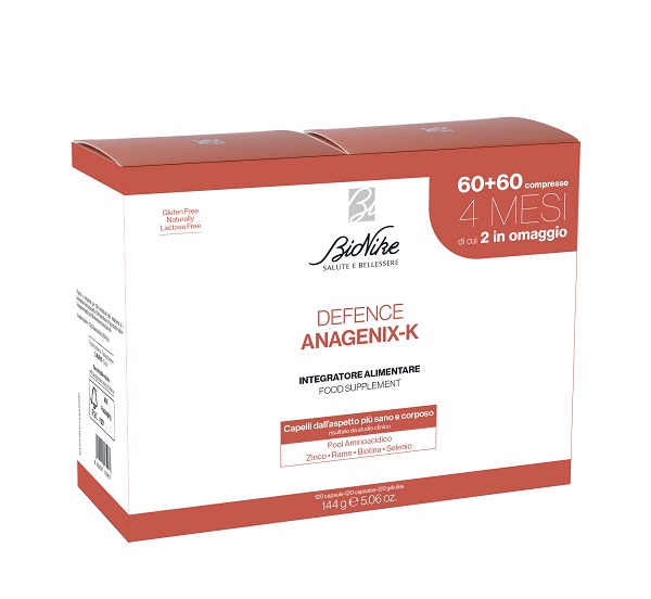 DEFENCE ANAGENIX K 60 CAPSULE 2 PEZZI SENZA GLUTINE NATURALMENTE PRIVO DI LATTOSIO - Farmacia Bartoli